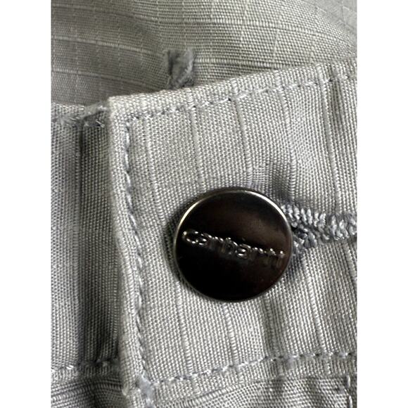 Carhartt Force Broxton Cargo Shorts Relaxed Fit Ripstop 11" Gray Mens 42 NEW NWT - Picture 7 of 10